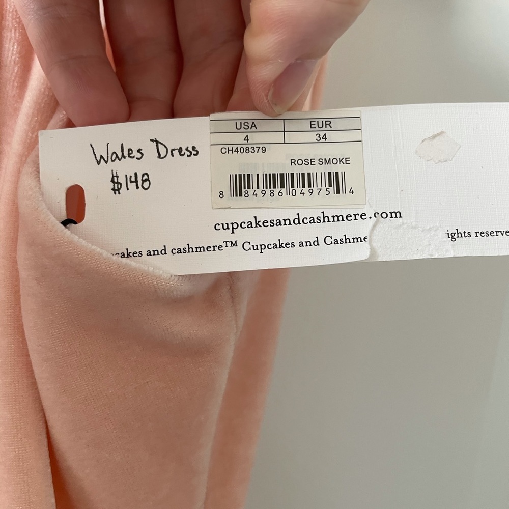 NWT CUPCAKES & CASHMERE / WALES VELVET MIDI HALTER DRESS - Picture 4 of 5